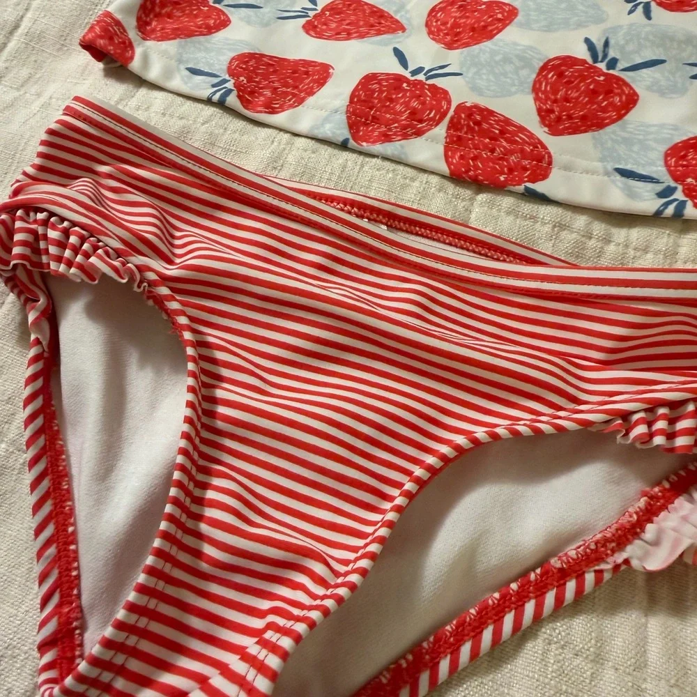 Carter's Red Strawberry Rashguard Set - Picture 3 of 4